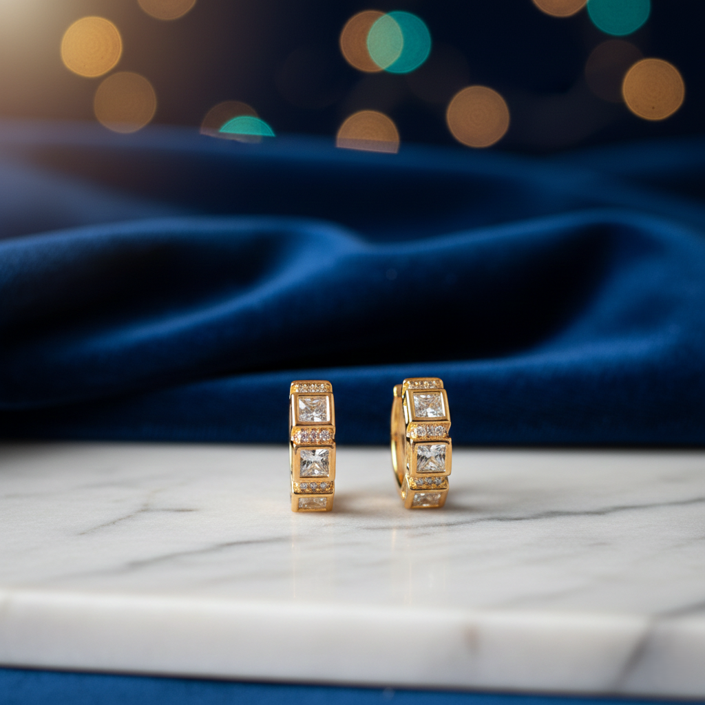 Aura Earrings - Rose Gold